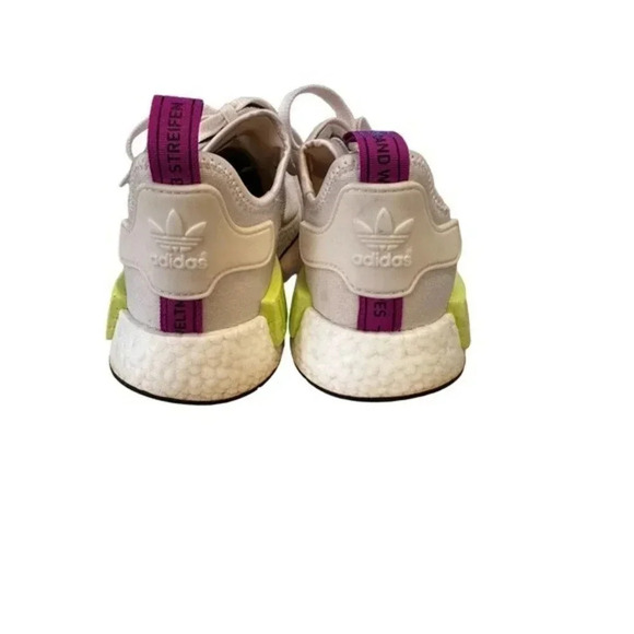 Adidas NMD_R1 Chalk White Semi Solar Men Sneakers Size 9.5 - Picture 6 of 10